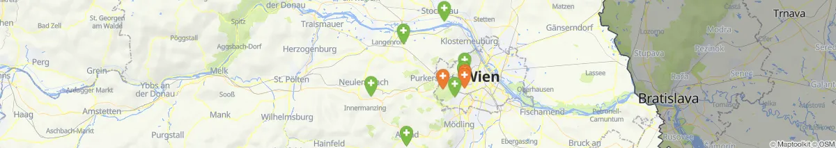 Map view for Pharmacies emergency services nearby Sieghartskirchen (Municipality, Niederösterreich) (505)